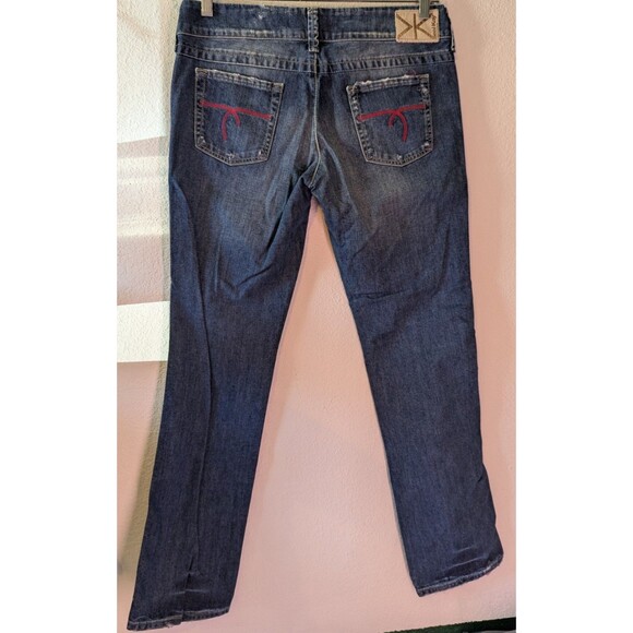 Seal Kay Women's Jeans Size 30 (33x33) Blue Distressed Bootcut (793) - Picture 2 of 3